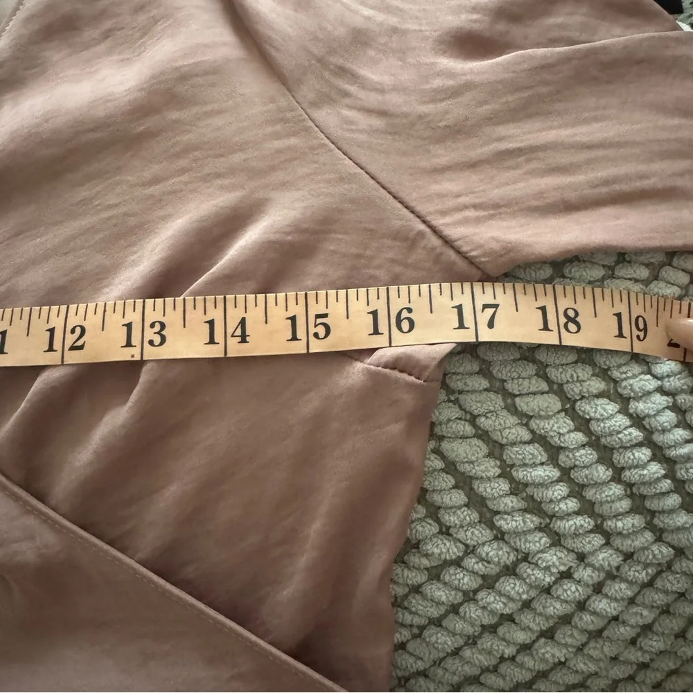 Naked Zebra Elegant Mauve Wrap Top long sleeve